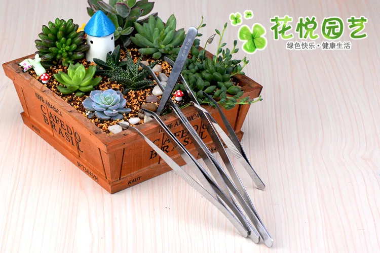 1 шт. Полезная из нержавеющей стали пинцет DIY Сказочный Сад ремесло украшение