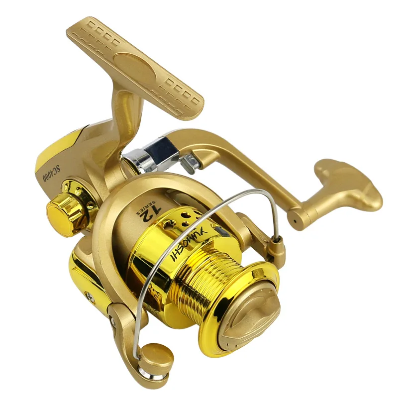 Lida Fish brand new champagne gold SC1000-7000 series folding 12BB left / right hand fishing reel enlarge