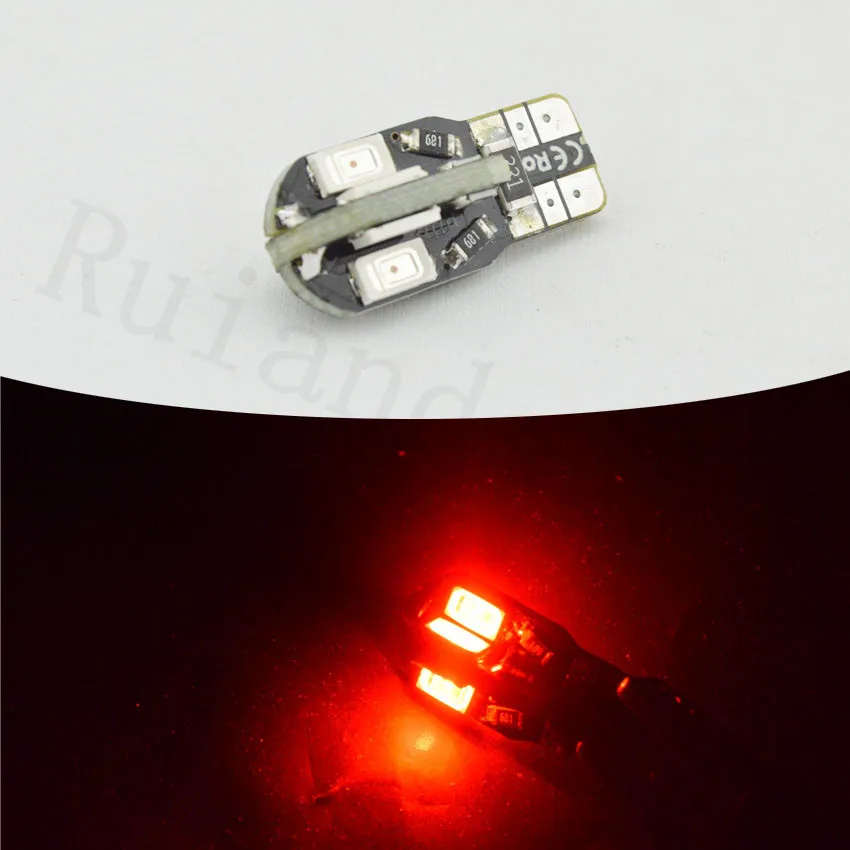 2/4 шт. 194 W5W 501 5730 8SMD белого красного желтого и боковые зеркала автомобиля хвост