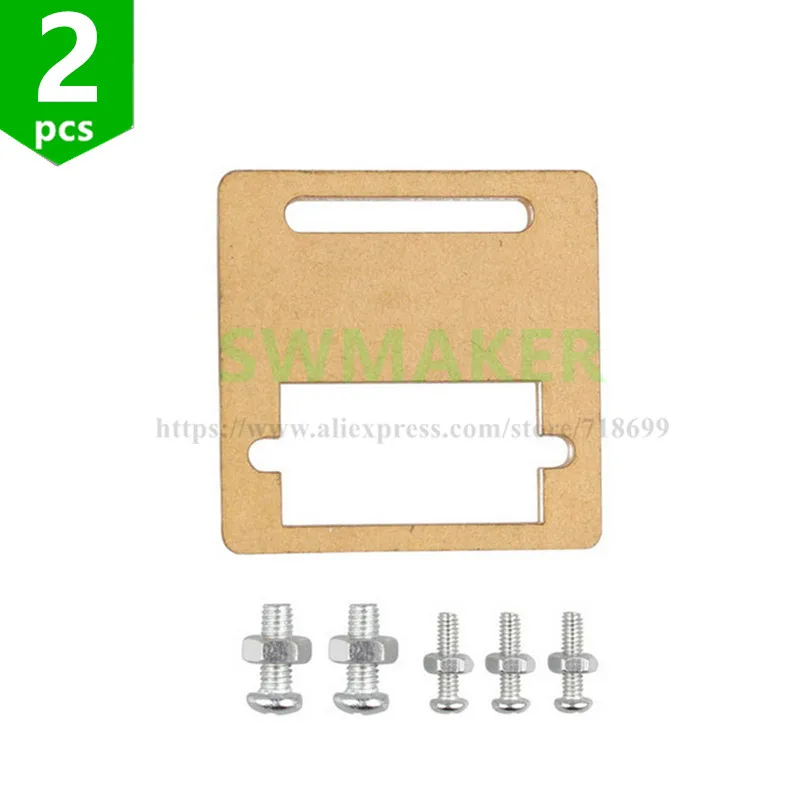 

2 шт., монтажный кронштейн из прозрачного пластика для микросервопривода SG90, монтажный кронштейн из прозрачного пластика для микросервопривода SG90 /MG90S