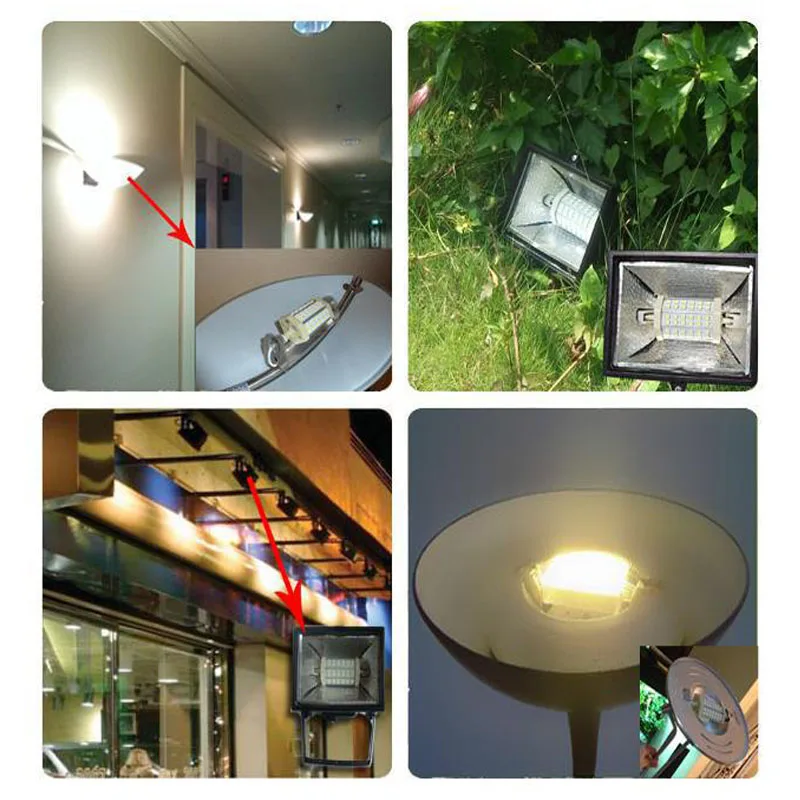 Dimmable High power 30W 118mm led R7S lamp Samsung SMD5730 LED source no noise without fan replace 300W halogen AC110-240V | Лампы и