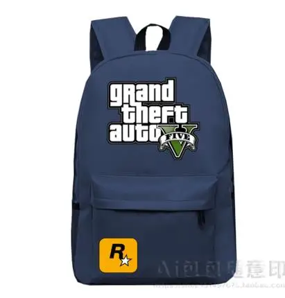 GTA5 рюкзаки для мальчиков-подростков школьные сумки Grand Theft рюкзаки autov школьные сумки Оксфорд Mochila школьные сумки GTA - Цвет: D