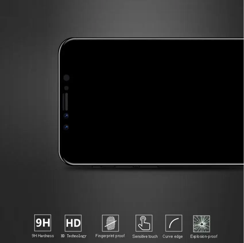 6D изогнутое твердое стекло с полным покрытием для Iphone X защитная пленка 9H