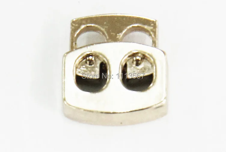 100 штук золотой тон металлическая пробка тумблер шнур замки шнурок с 2