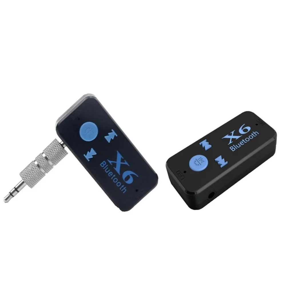 Автомобиль Bluetooth Беспроводной громкой связи Car Kit X6 музыкальный приемник адаптер 3,5 мм Jack с TF Card Reader Функция Лидер продаж
