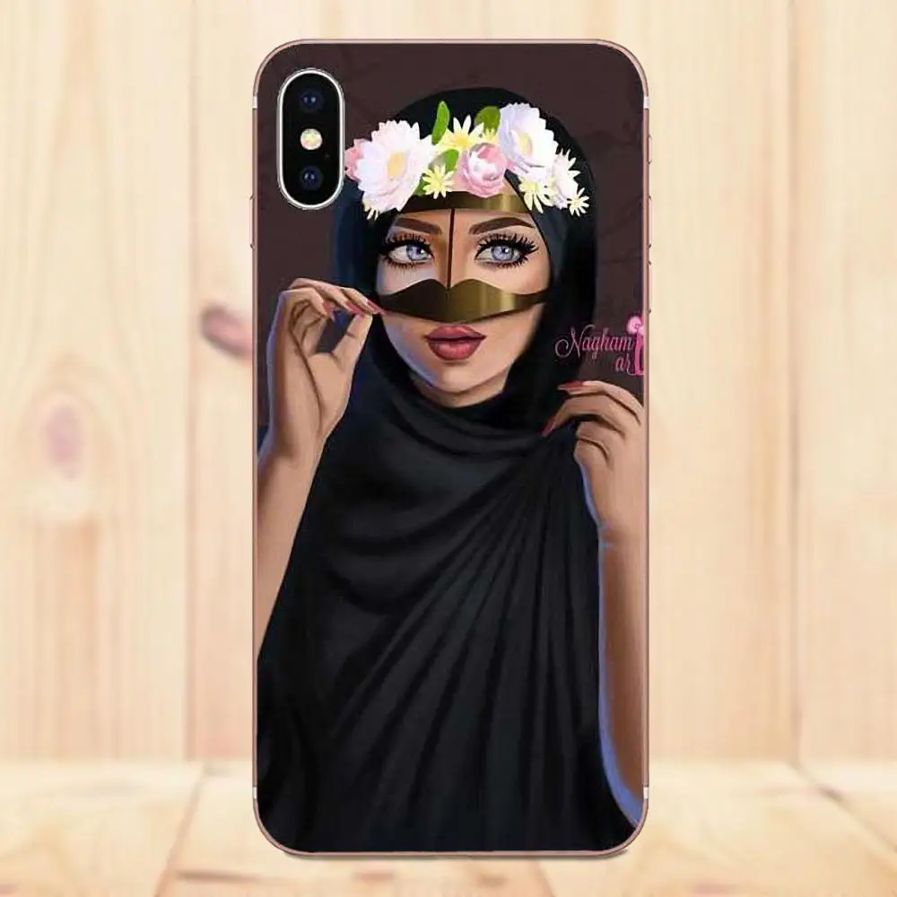 Мусульманские исламские глаза для девочек Роскошные цветы Huawei Honor 5A 5X 6A 6C 6X 7X 9 V8 V10