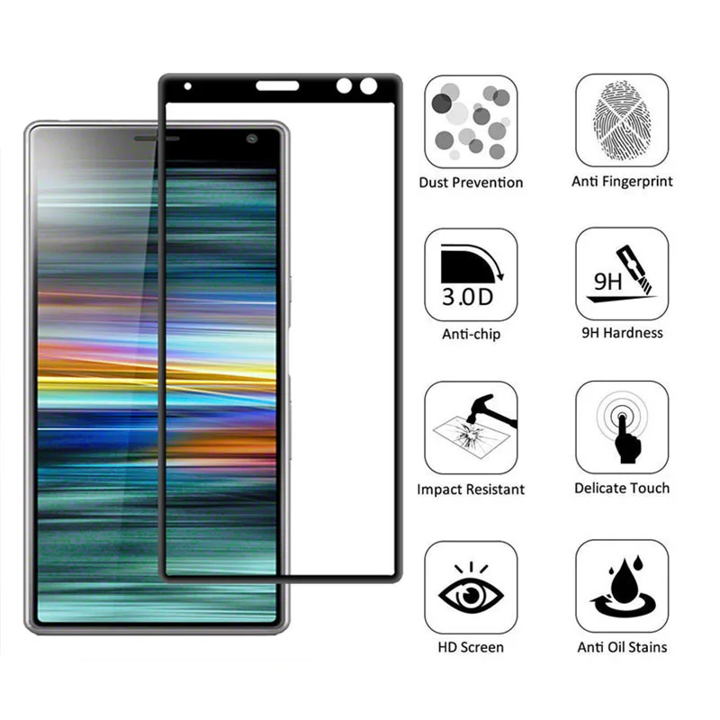 Закаленное стекло с полным покрытием для Sony Xperia XA3 XZ4 Защита экрана X A3 Z4 A 3 4 Z 3A 4Z