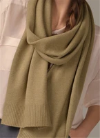 top grade 100goat cashmere knit women new fashion neutral color long scarfs 30x190cm