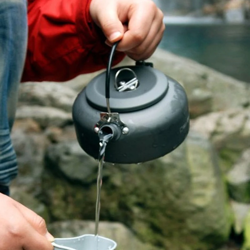 

Coffee Kettle Aluminum Utensilios De Cocina 1.4L New Product Camping Tea Kettle Outdoor Cookware Weight 100g