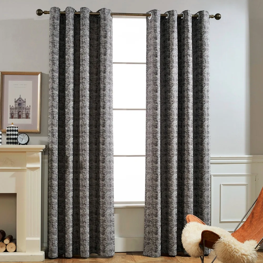 GIGIZAZA черные жаккардовые тяжелые высокие жалюзи цвета слоновой кости серые шторы
