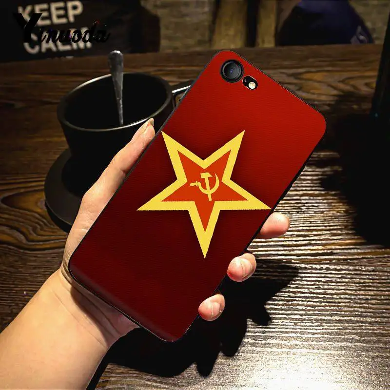 

Yinuoda USSR Grunge Flag Good-looking Phone Case for iPhone X 8 7 6 6S Plus X 5 5S SE 5C Case11 11pro 11promax