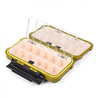 waterproof 24 compartments high quality fishing lure box double layer fishing hook rig bait storage case pesca tackle box