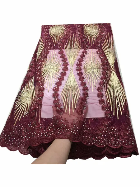 Бирюзовая африканская кружевная ткань Камни Тюль швейцарская вуаль кружева в