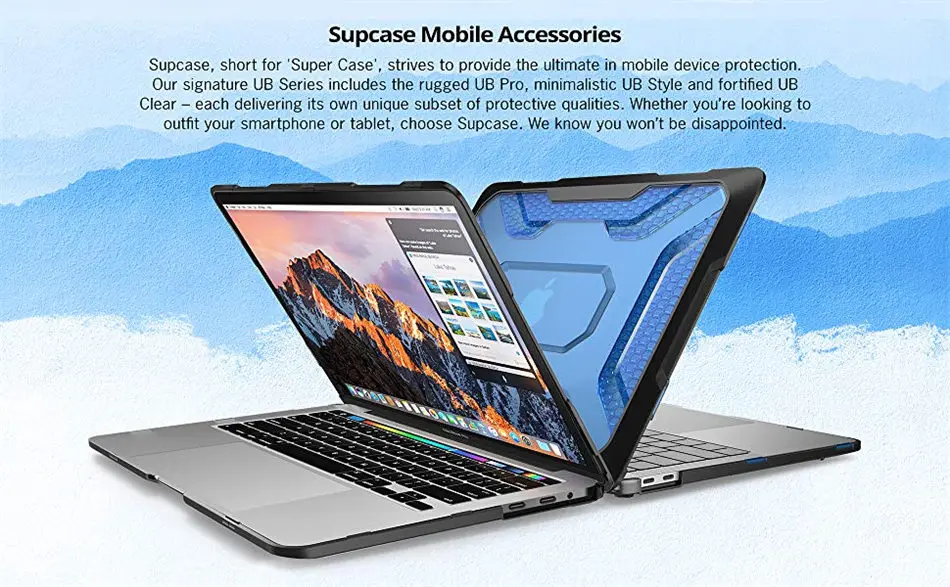 Чехол-бампер из ТПУ для MacBook Pro 13() A2159/A1989/A1706/A1708 с дисплеем retina и сенсорной панелью