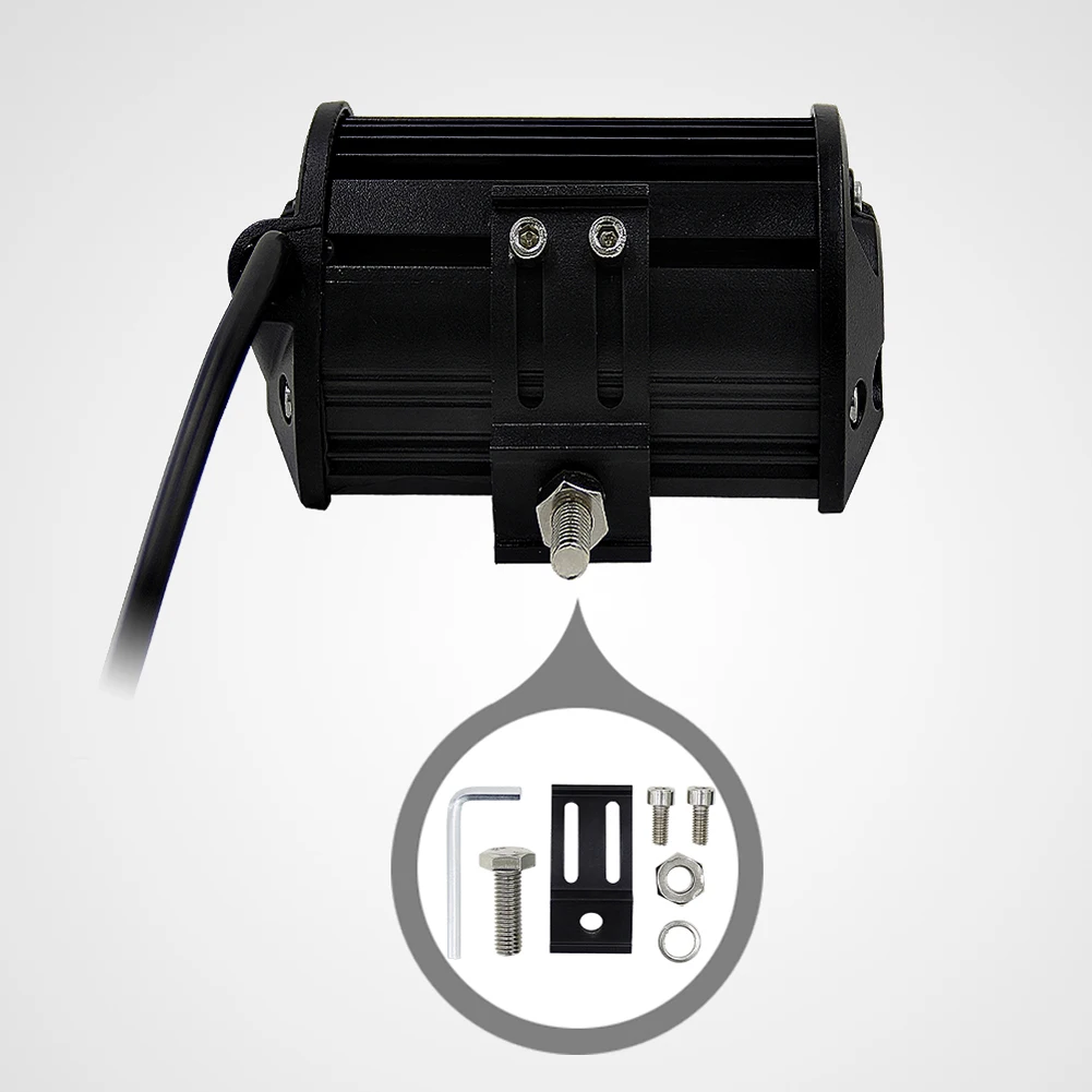 Светодиодный 5 дюймов 72 Вт автомобильный рабочий светильник два ряда желтый для