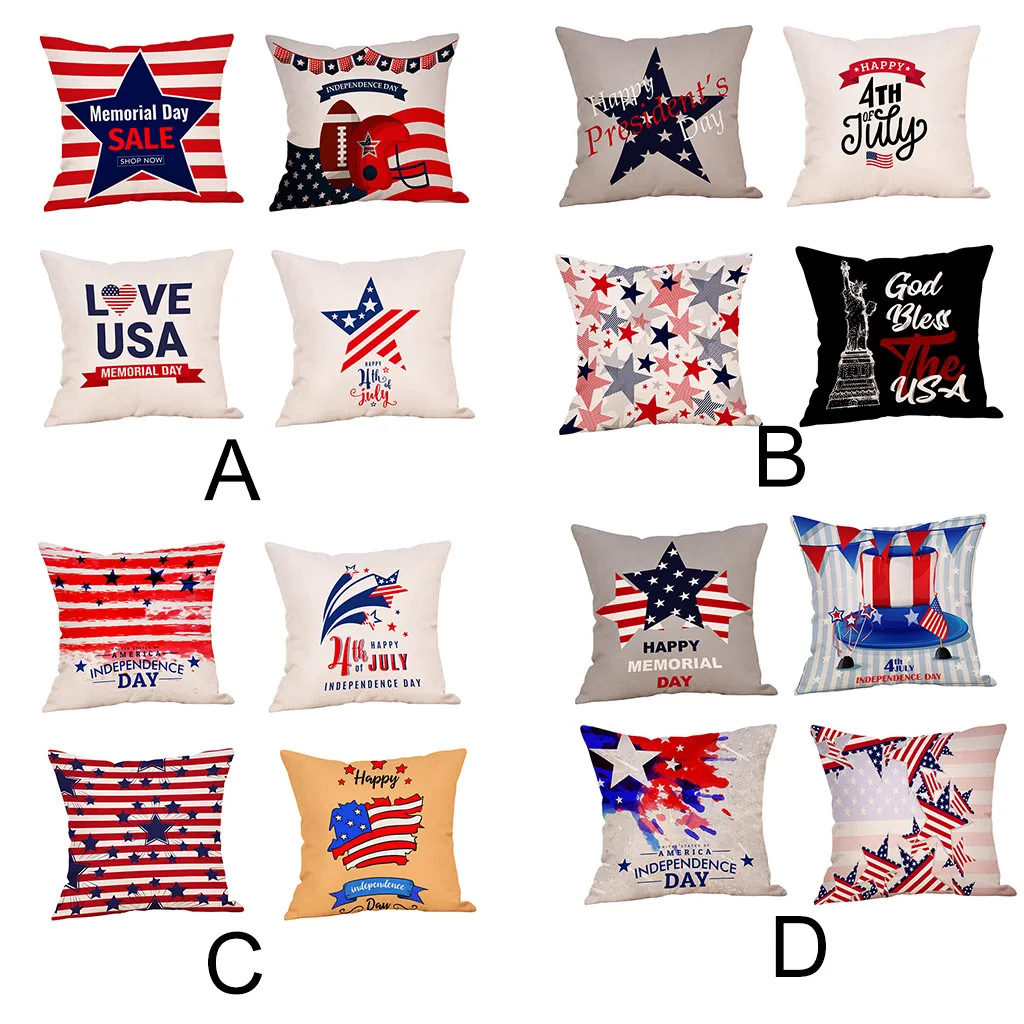 Домашние наволочки 4 шт. декоративные для подушки Наволочки диванных подушек