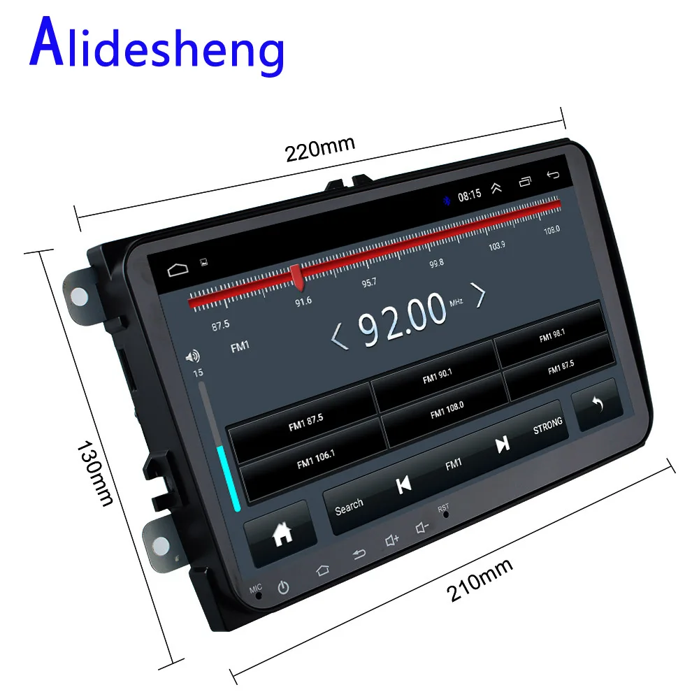 Автомобильный мультимедийный плеер на Android 8 1 для VW Volkswagen Golf Polo Tiguan Passat b7 b6 SEAT leon