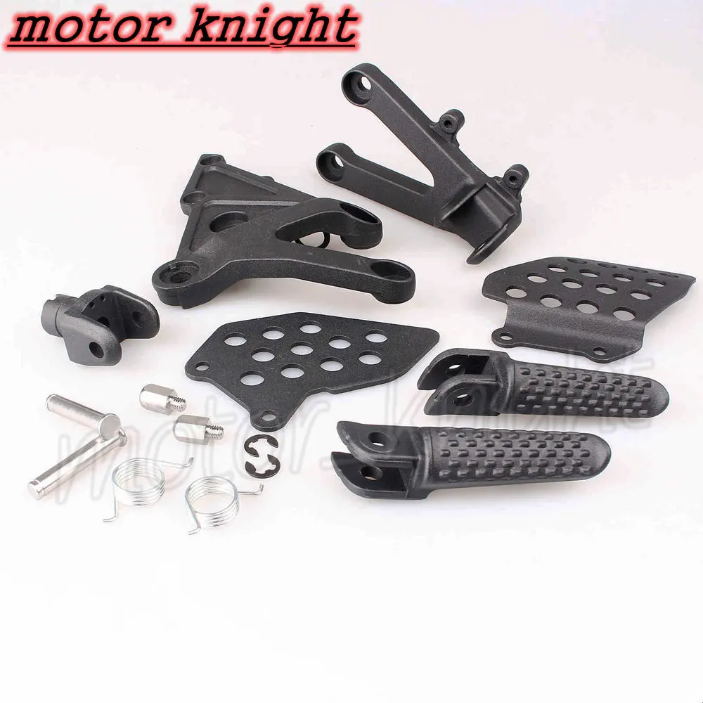 CBR 600RR 2003 2004 2005 2006 мотоциклетные черные передние Пассажирские подножки Скоба