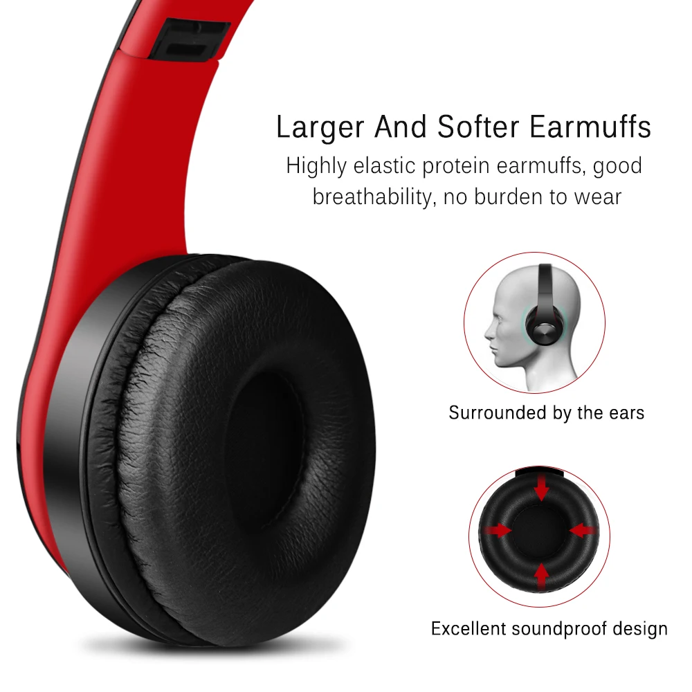 YEINDBOO HIFI Bluetooth беспроводные наушники для ПК телефона музыкальные складные с HD
