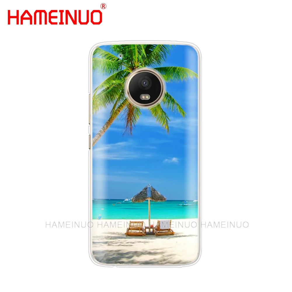 HAMEINUO Летний Пляжный волнистый морской чехол для телефона Motorola Moto X4 E4 C G6 G5 G5S G4 Z2 Z3