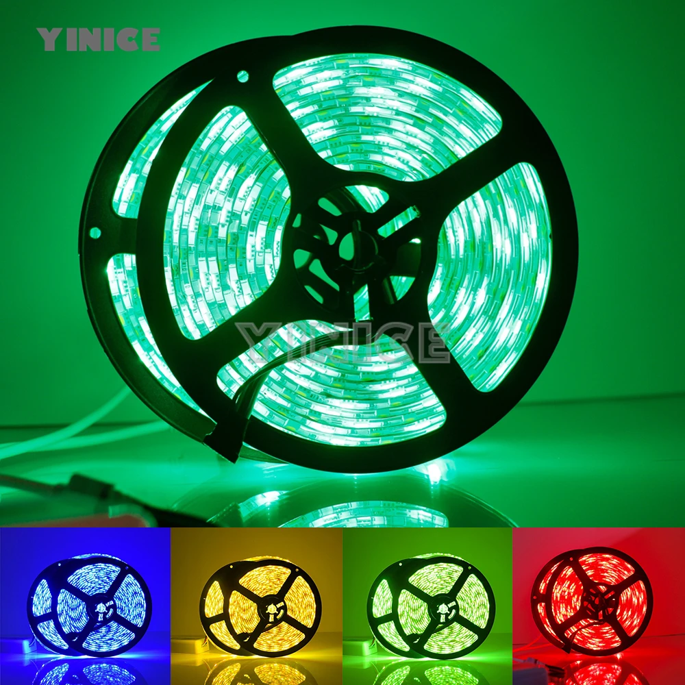 Набор светодиодных лент DC12V SMD 5050 RGB RGBW диодный Водонепроницаемый светодиодный Скотч+ пульт дистанционного управления+ блок питания гибкий светильник 20 м 5 м