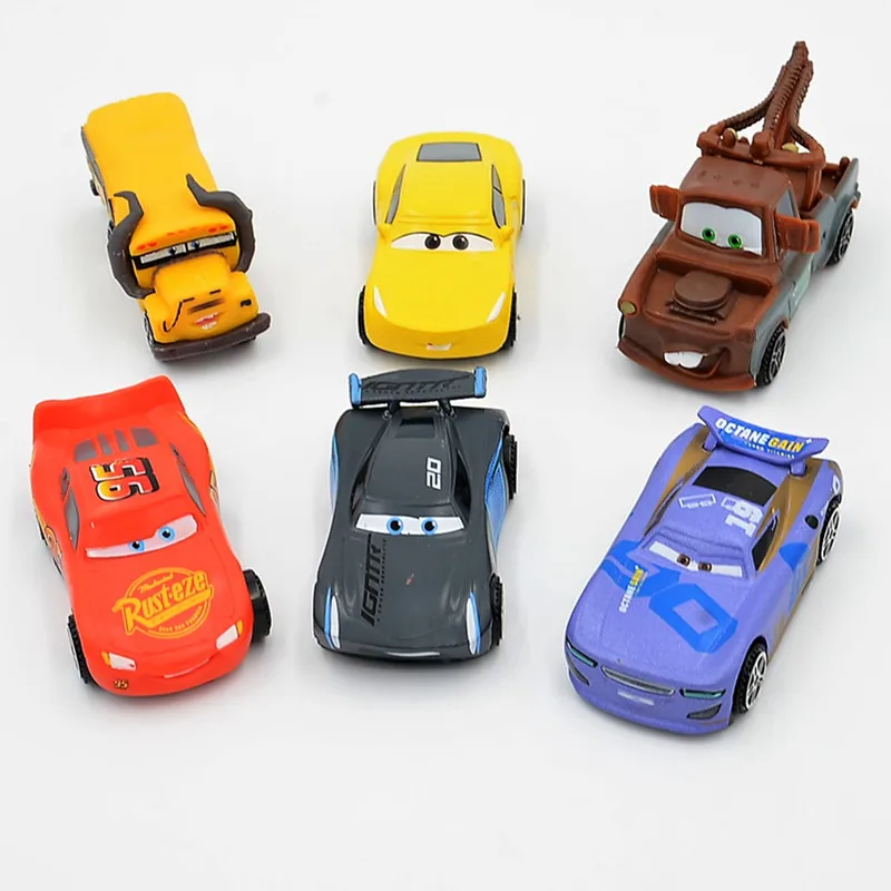 Дисней Pixar Cars 3 6 шт./компл./комплект 7 см милый мини Молния Маккуин Джексон шторм