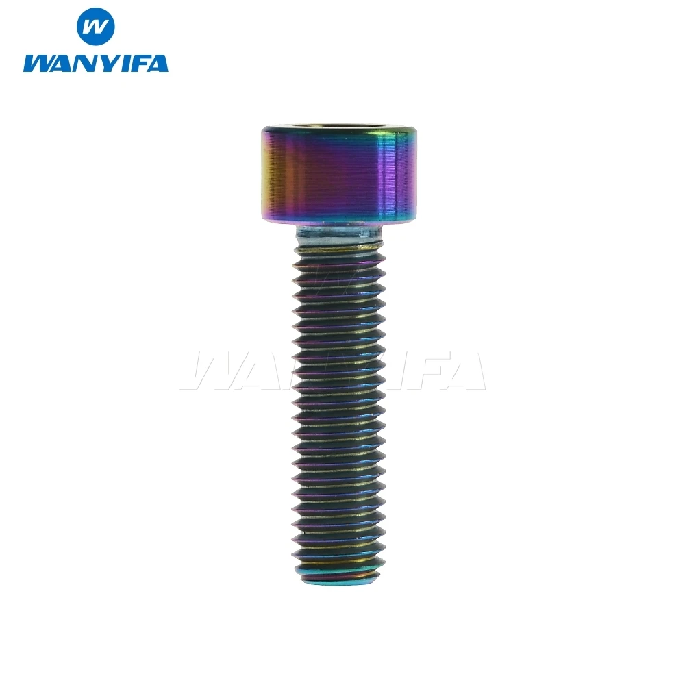 Титановые болты Wanyifa M8 x 15 20 25 30 35 40 45 50 60 70 мм с шестигранной головкой для