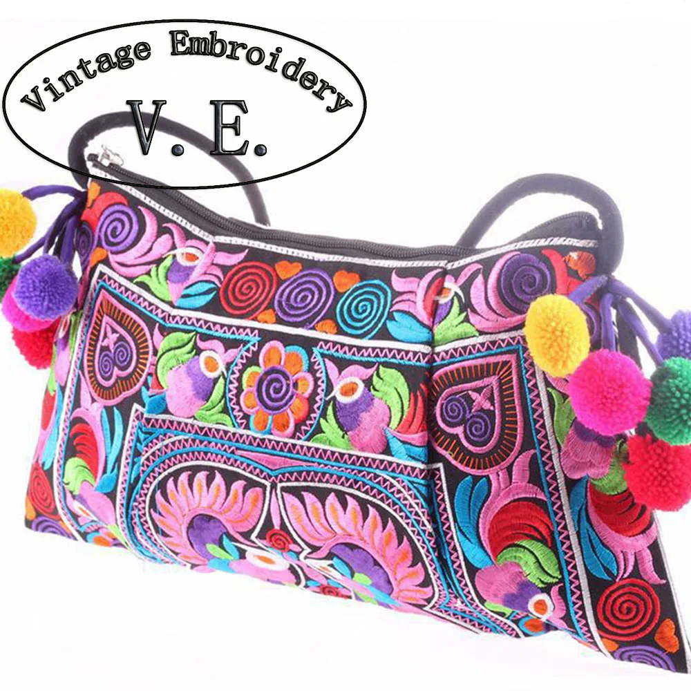 Винтажная вышитая национальная трендовая Этническая сумка ручной работы