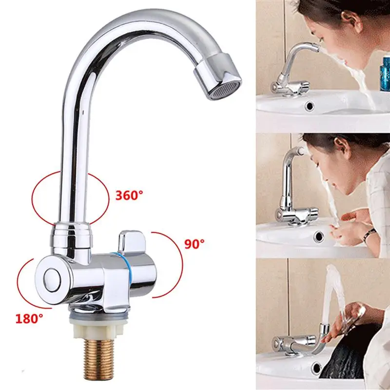 360° rotation copper basin faucet cold deck kitchen folding caravan bathroom tap for rv marine boat deck free global shipping