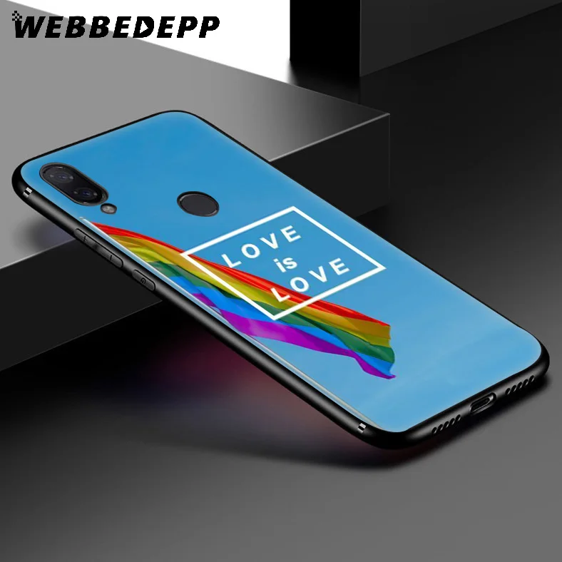 WEBBEDEPP Love Is LGBT Rainbow Soft Case for Xiaomi Redmi K20 7A 4A 4X 5 5A 6 6A S2 Note 8 4 7 Pro Plus Prime |