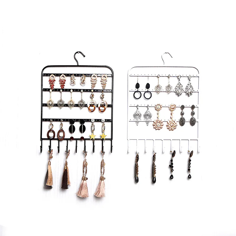 Jewelry Earring Necklace Hanger Holder Storage Organizer Packaging Display Rack Hooks Wall Mount Hat Key Hook | Дом и сад