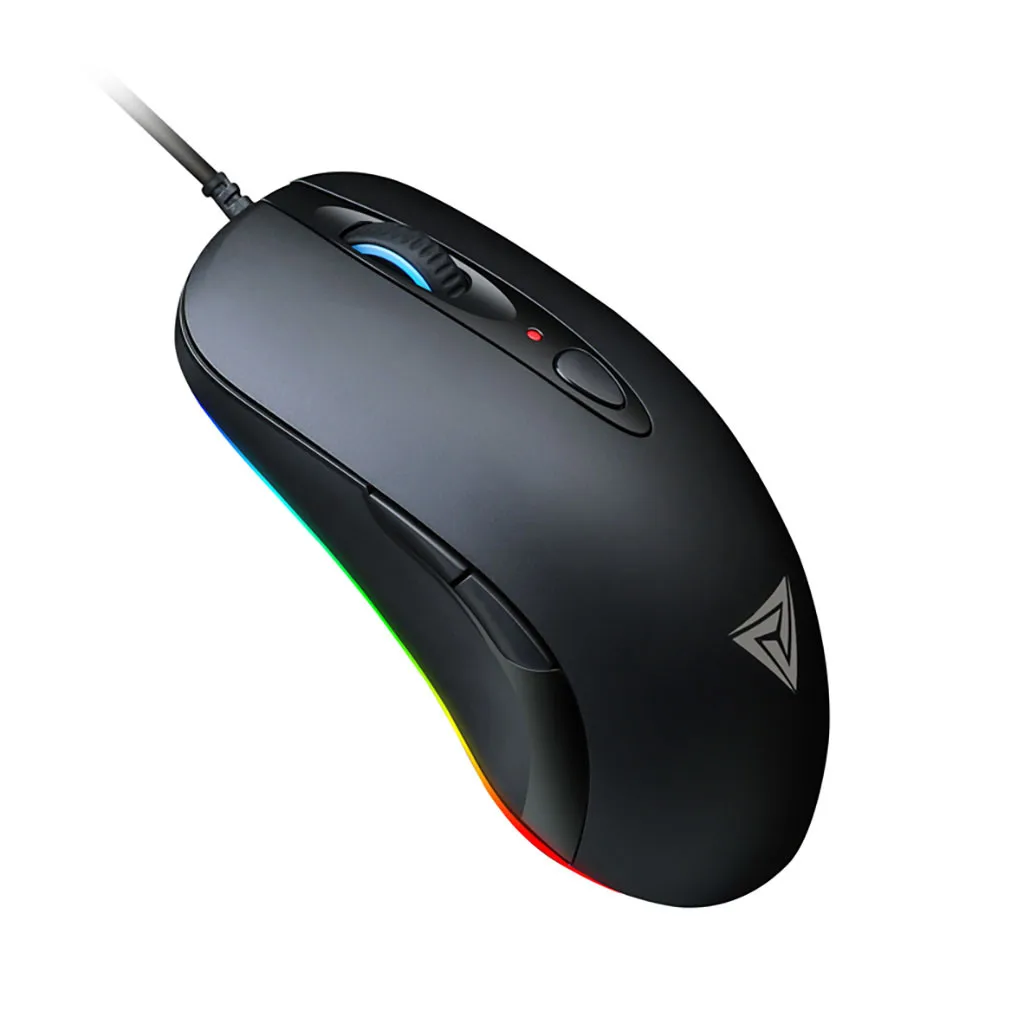 Проводная игровая мышь VOBERRY 4000 DPI 8 кнопок RGB подсветка дышащая проводная для ПК