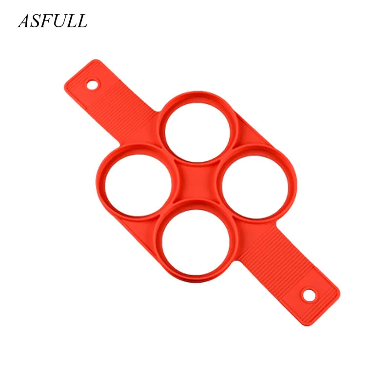 ASFULL Pancake Nonstick Cooking Tool Egg Ring Make Silicone Pancakes Cheese for Pan Flip Cake Mold Eggs Breakfast | Дом и сад