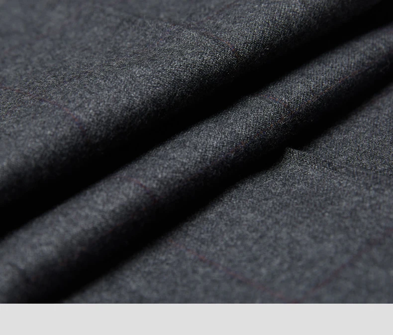 Два предмета темно-серый шерсть костюмы для мужчин Terno Slim Fit Tuxedo(куртка+ брюки