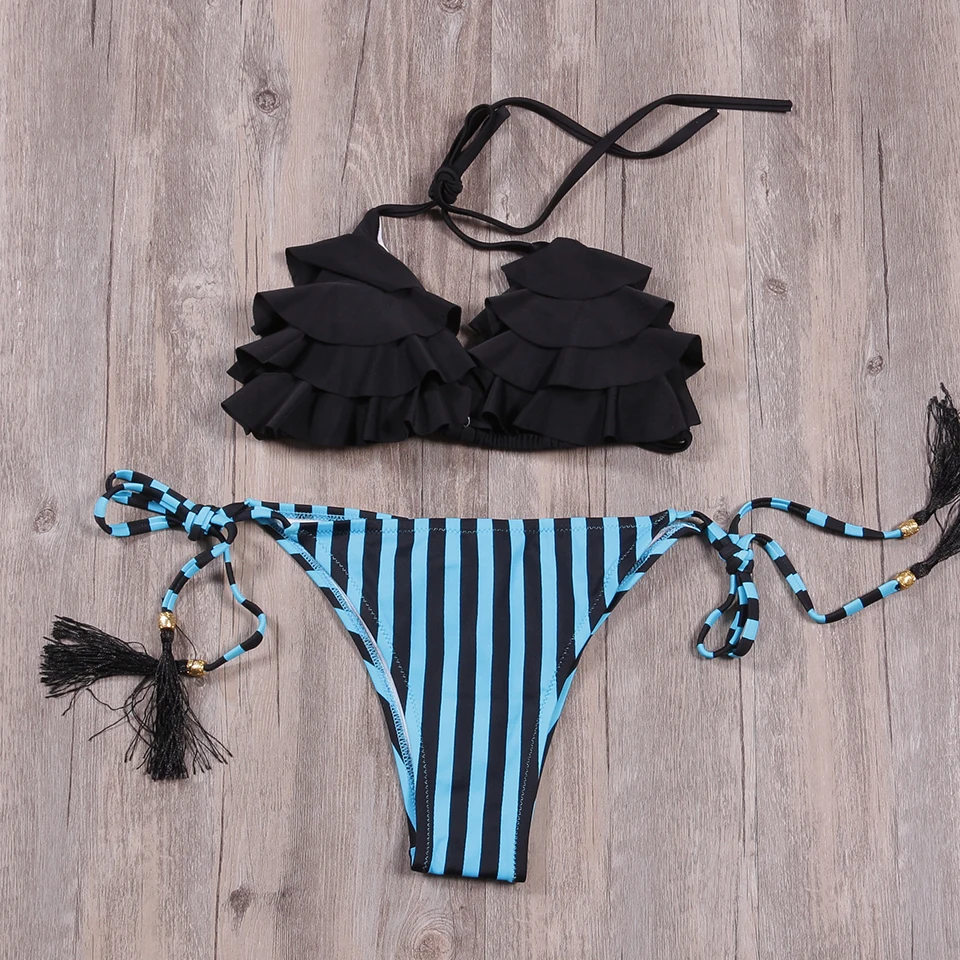 Женский купальник бикини с цветочным принтом SAMEGAME купальный костюм мягкими