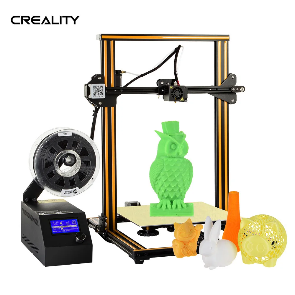 Creality 3D CR-10 3D принтер DIY 300*300*400 мм размер печати алюминиевая рамка с 200 г нить поддерживает различные 3D нити