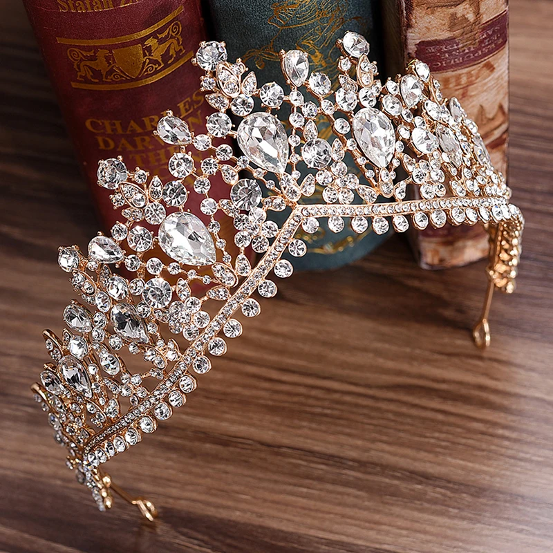 Свадебные аксессуары Diadem для девочек свадебная корона со стразами украшение