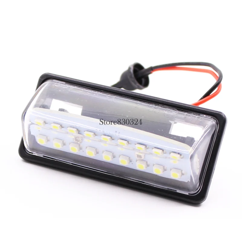 2 шт. ксеноновый белый 18SMD светодиодный светильник номерного знака Лампы для Nissan
