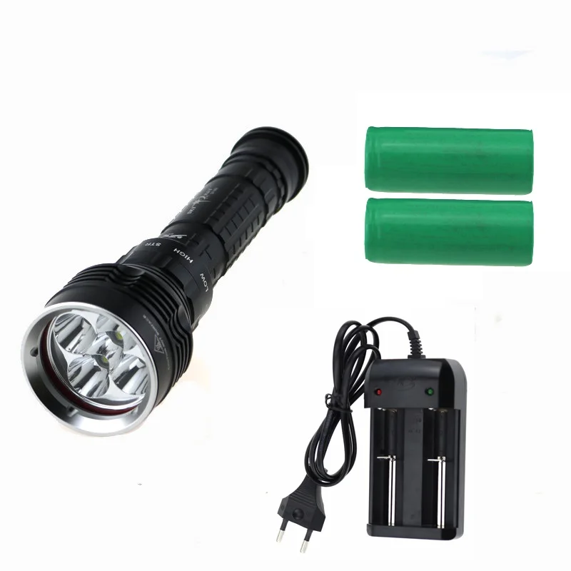 8000 Люмен подводный 100 м светодиодный фонарик для дайвинга 5xcree XM L2