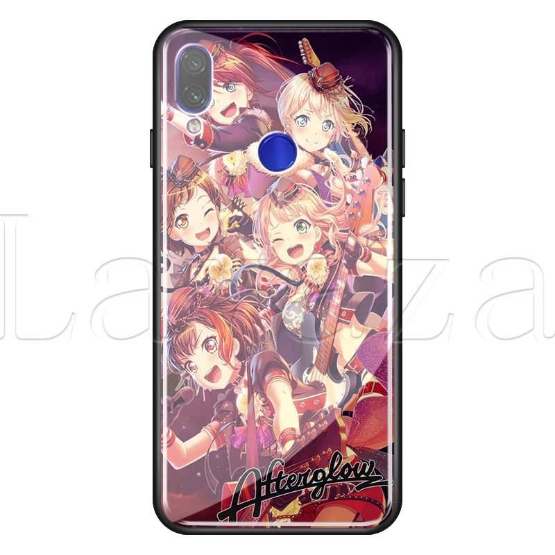 TG8 Lavaza BanG Dream закаленное стекло TPU случай для Redmi Примечание 4X5 6 6A 7 Pocophone F1 - Цвет: TG8