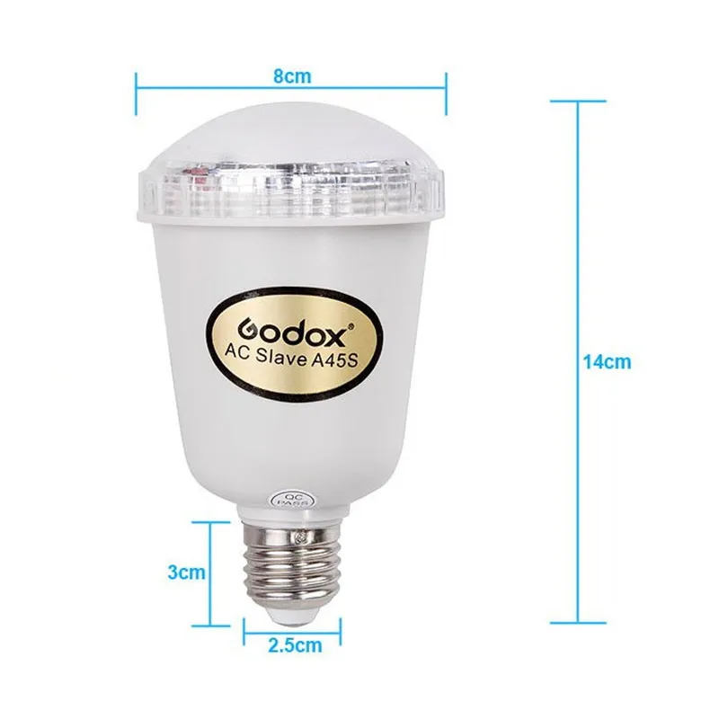 Godox A45s фото студия стробосветильник свет AC Slave Flash Bulb E27 220V|flash bulb|slave flashac slave flash |