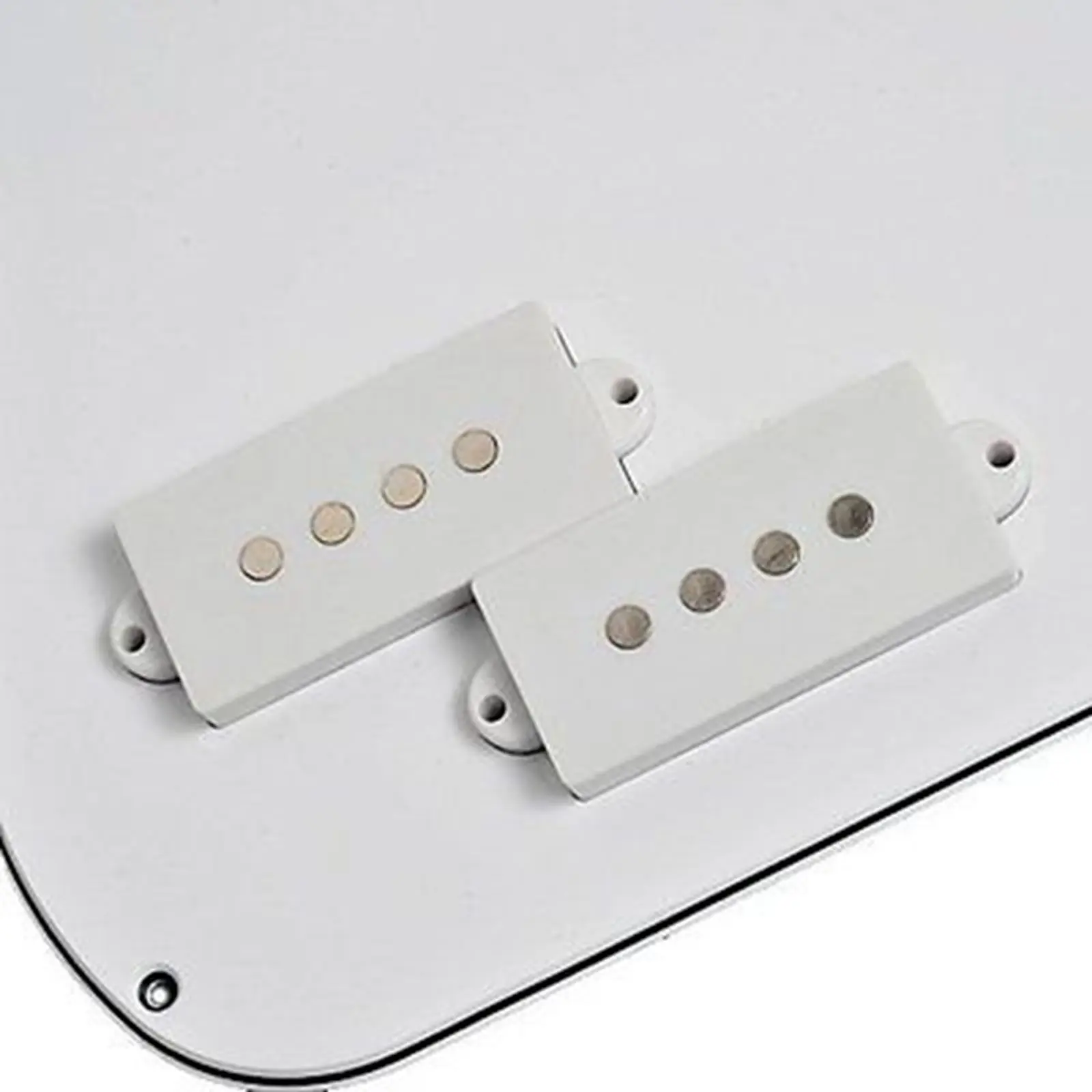 Загруженная предпроводная 3-слойная белая накладка с пикапом для PB Precision Bass New |