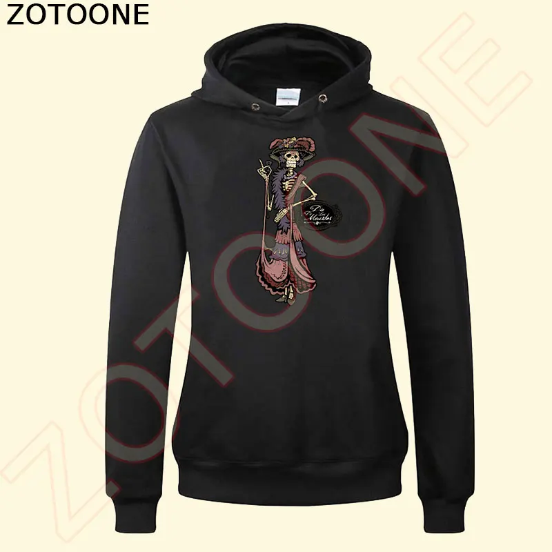 ZOTOONE аниме Череп Леди утюгом патчи для одежды детские стикеры A уровень моющиеся