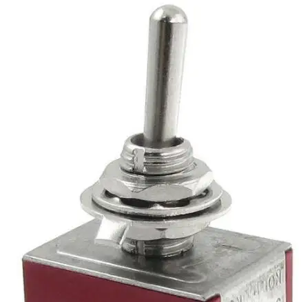 AC 250V 2A 125V 5A 9Pin ON/ON 2-позиционный 3PDT переключатель L6 красный цвет | Строительство и
