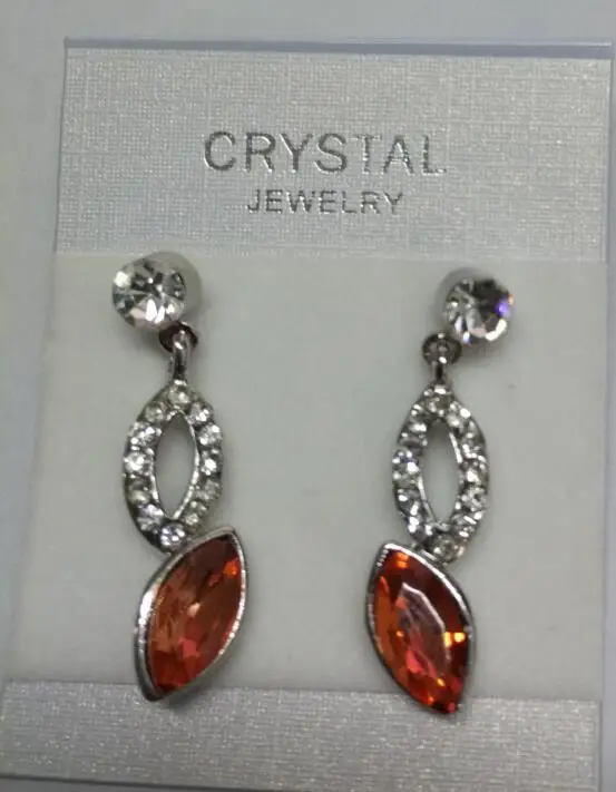 Хрустальные серьги ангельские глазки полая вода дропшиппинг подарок для девушки