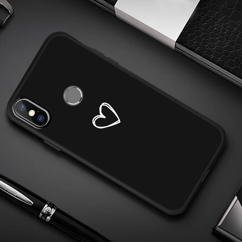 Чехол для спортивной камеры Xiao mi Red mi Примечание 8 7 5 note 6 Pro 4X 8A 7A 6A 5A 4A S2 mi 9 se Honor 8 lite A1 A2 A3 5X 6X чехол ТПУ силикон Coque - Цвет: Love 13 black case