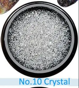 Crystal Новое поступление 1440 шт./пакет SS2 1,1 мм AB Циркон Стразы Micro Стразы мини нейл-арта украшения для ногтей, стразы(6 цветов - Цвет: Crystal