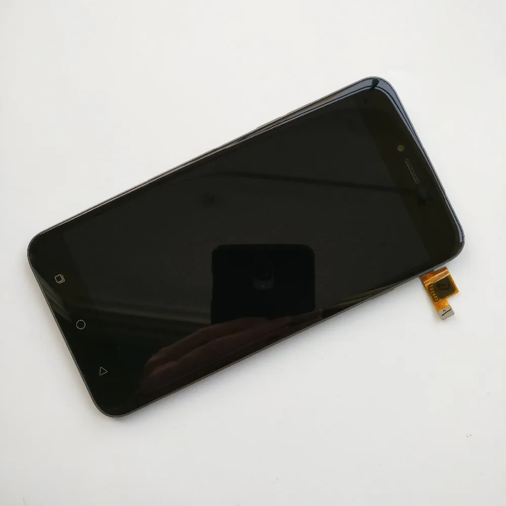 100% тестирование белый 5 inch Вертикальный чехол книжка для Coolpad Torino R108 ЖК дисплей +
