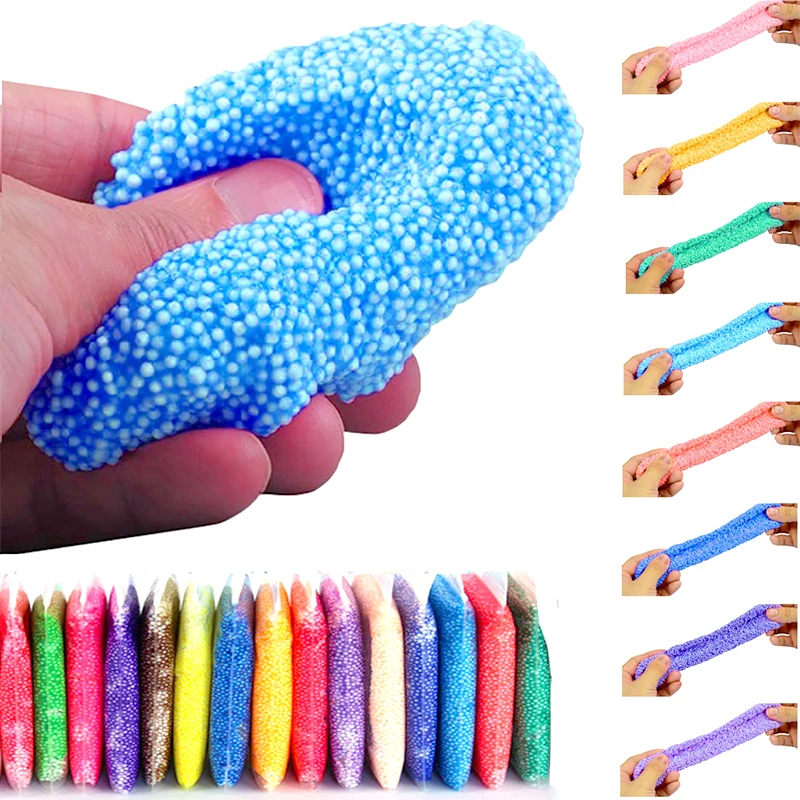 Зимние грязь слизь пушистый Floam детей DIY моделирования Oyuncak беспокойство анти