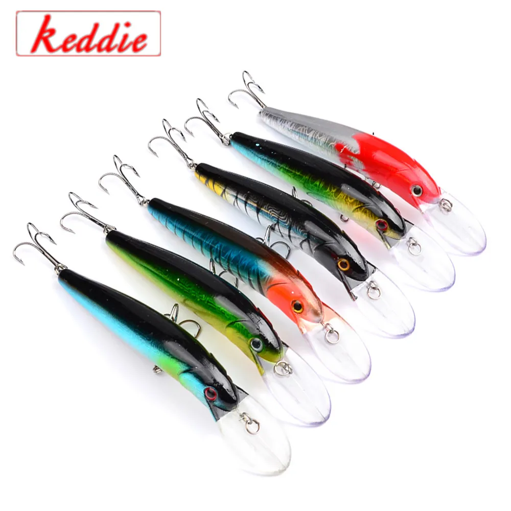 Рыбалка приманки большой поплавок Гольян Искусственные Пластик Deep Diver Жесткий 3D